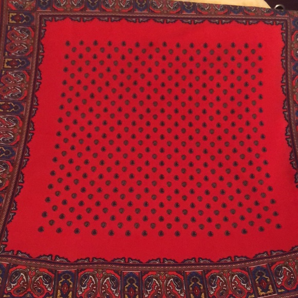 Ted Lapidus Paris Cotton Square Scarf Size 28” X 28” - Picture 7 of 9